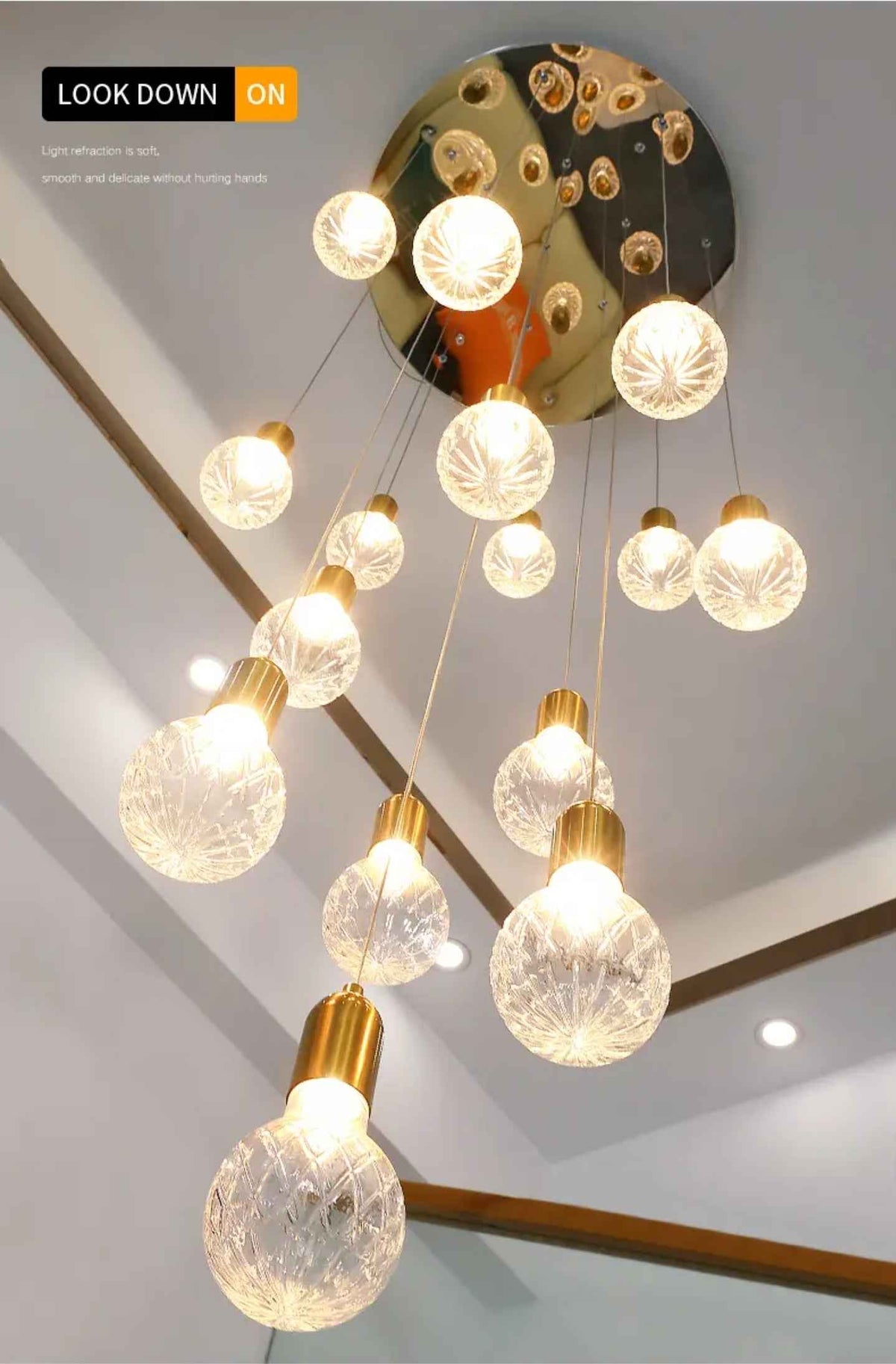 Jauregui Mckee Gold Staircase Chandelier