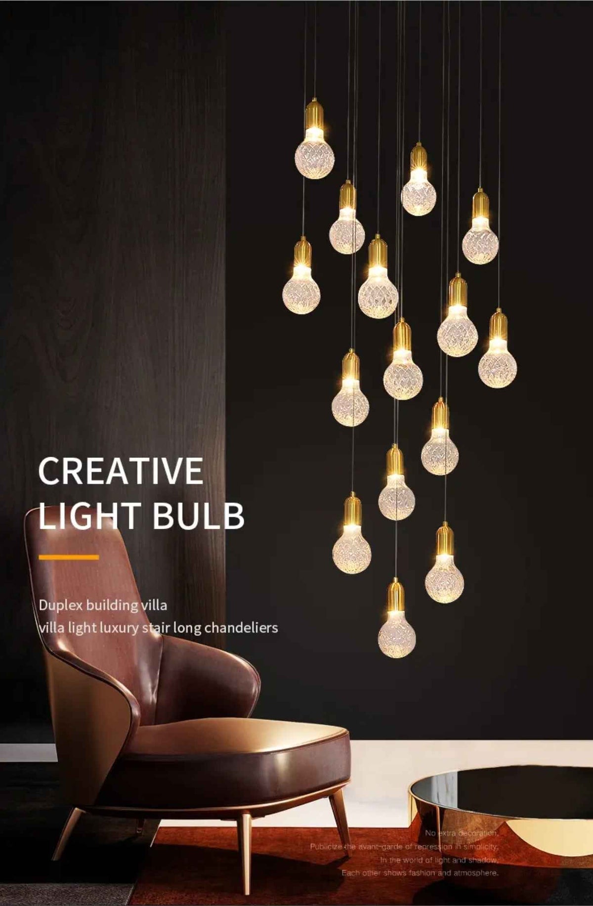 Jauregui Mckee Gold Staircase Chandelier