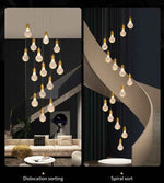 Jauregui Mckee Gold Staircase Chandelier