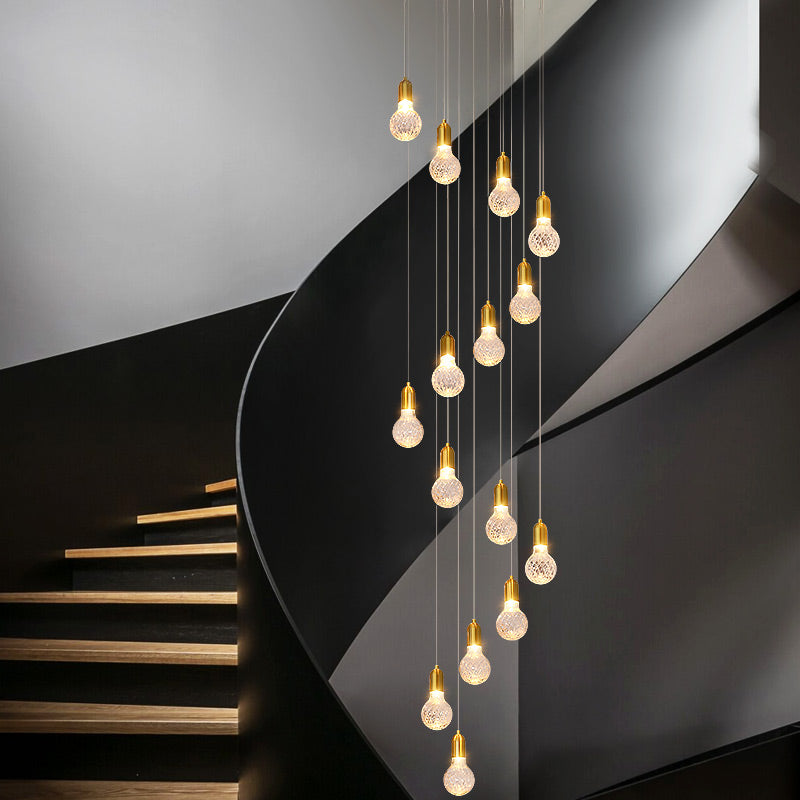 Jauregui Mckee Gold Staircase Chandelier