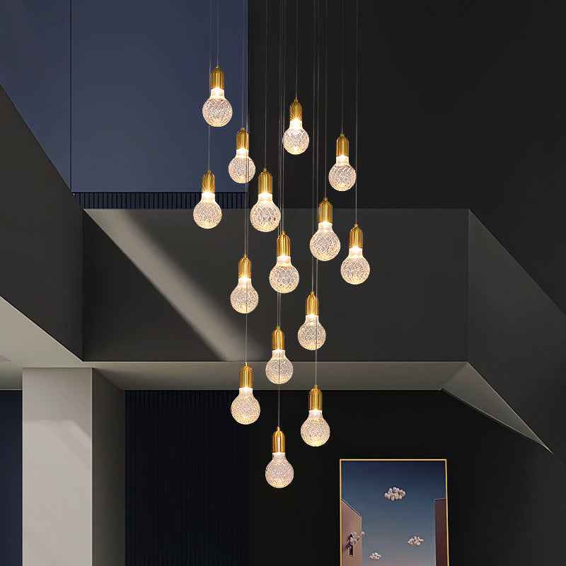 Jauregui Mckee Gold Staircase Chandelier