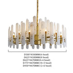 Terah Risco Marble Copper Chandelier