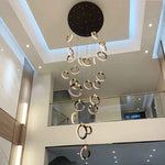 Elysian Rings Staircase Chandelier