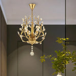 Luiza Kwok Burroughs Gold Crystal Chandelier