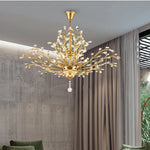 Luiza Kwok Burroughs Gold Crystal Chandelier