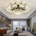 Worley Flavien Gold/Black Crystal Chandelier