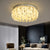 Salazar Flower Crystal Chrome Ceiling Chandelier - Reflect Lighting