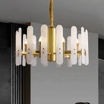 Terah Risco Marble Copper Chandelier