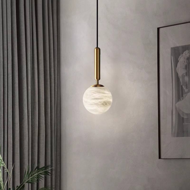 Showstead Marble Copper Pendant Light