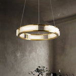 Bearse Worley Marble Copper Chandelier