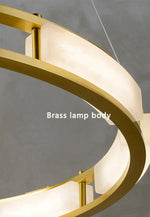 Bearse Worley Marble Copper Chandelier