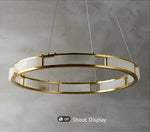 Bearse Worley Marble Copper Chandelier