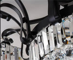 Worley Flavien Gold/Black Crystal Chandelier