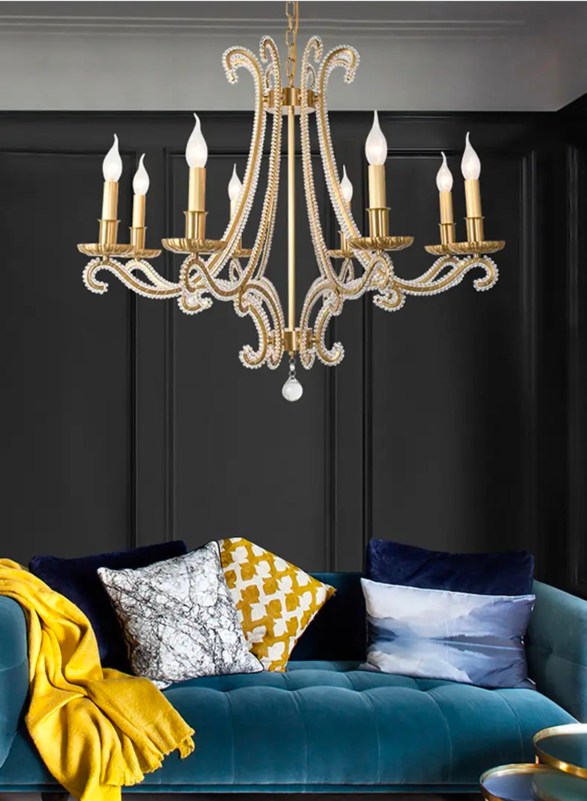 Rinnah Replogle Gold Chandelier