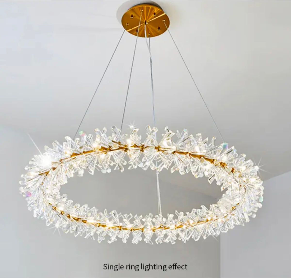 Cadesha Wrangler GoldCrystal Chandelier - Round/Rectangular