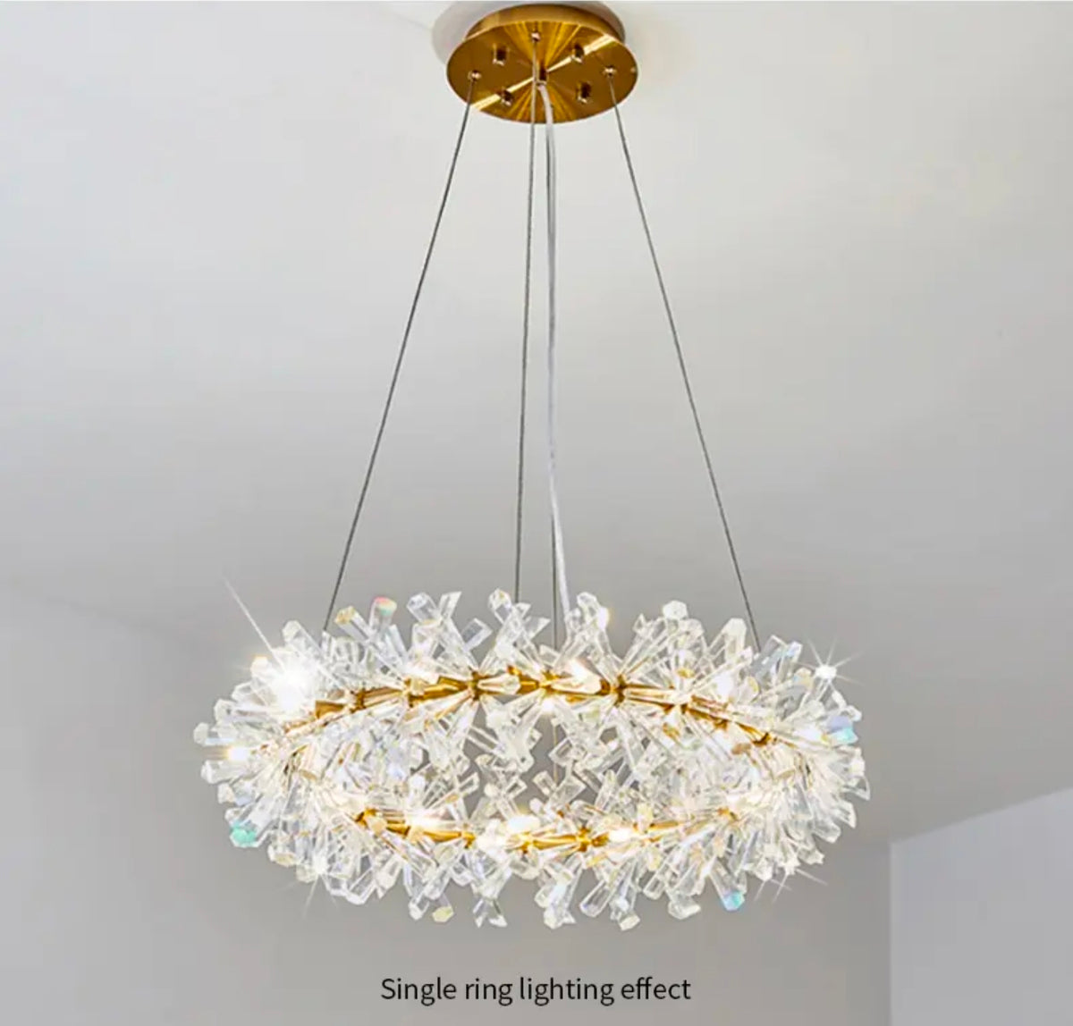 Cadesha Wrangler GoldCrystal Chandelier - Round/Rectangular
