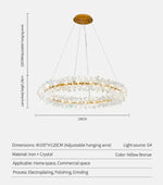 Cadesha Wrangler GoldCrystal Chandelier - Round/Rectangular