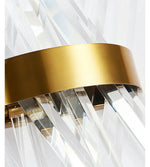 Slanted Crystal Gold Wall Lamp