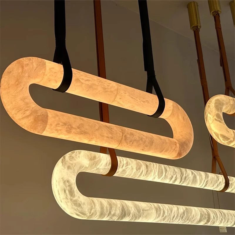 Lena Aidrian Marble Copper Chandelier