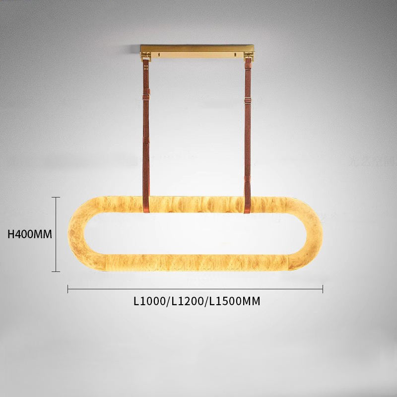 Lena Aidrian Marble Copper Chandelier