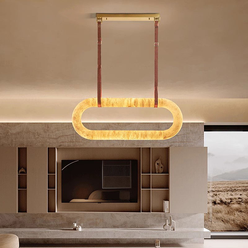 Lena Aidrian Marble Copper Chandelier