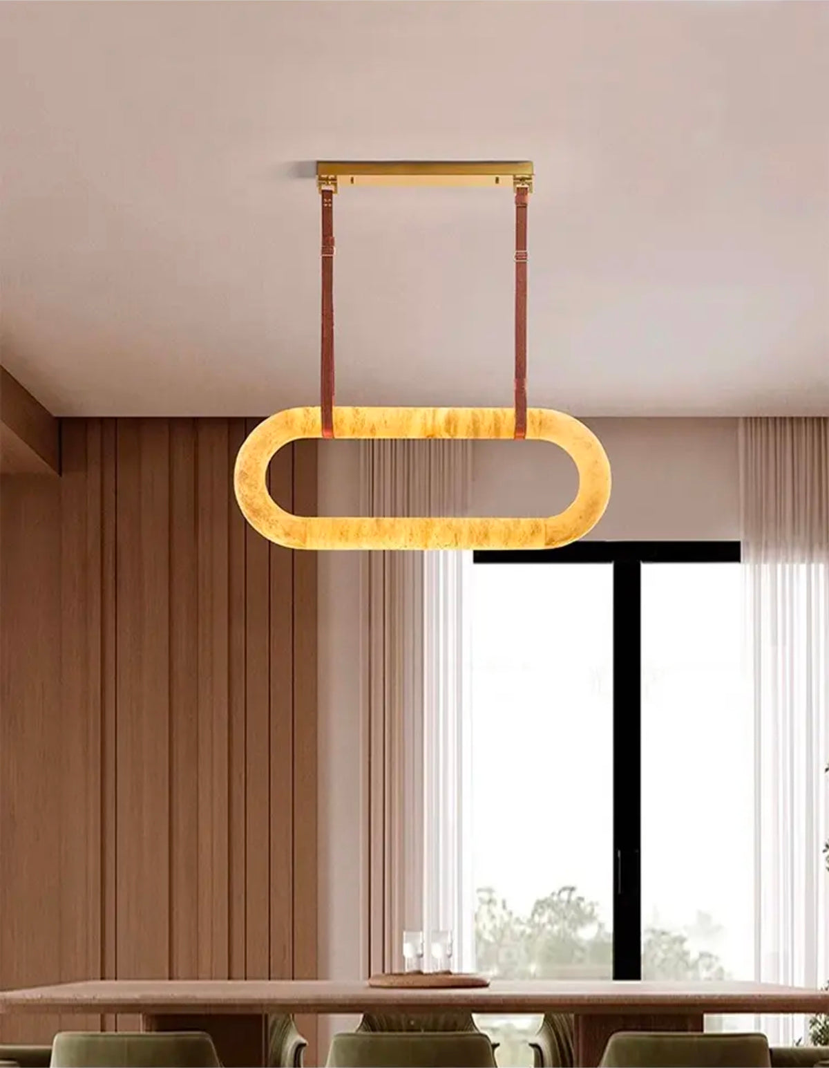 Lena Aidrian Marble Copper Chandelier