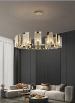 Ellard Eshelman Marble Gold Chandelier