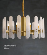 Terah Risco Marble Copper Chandelier