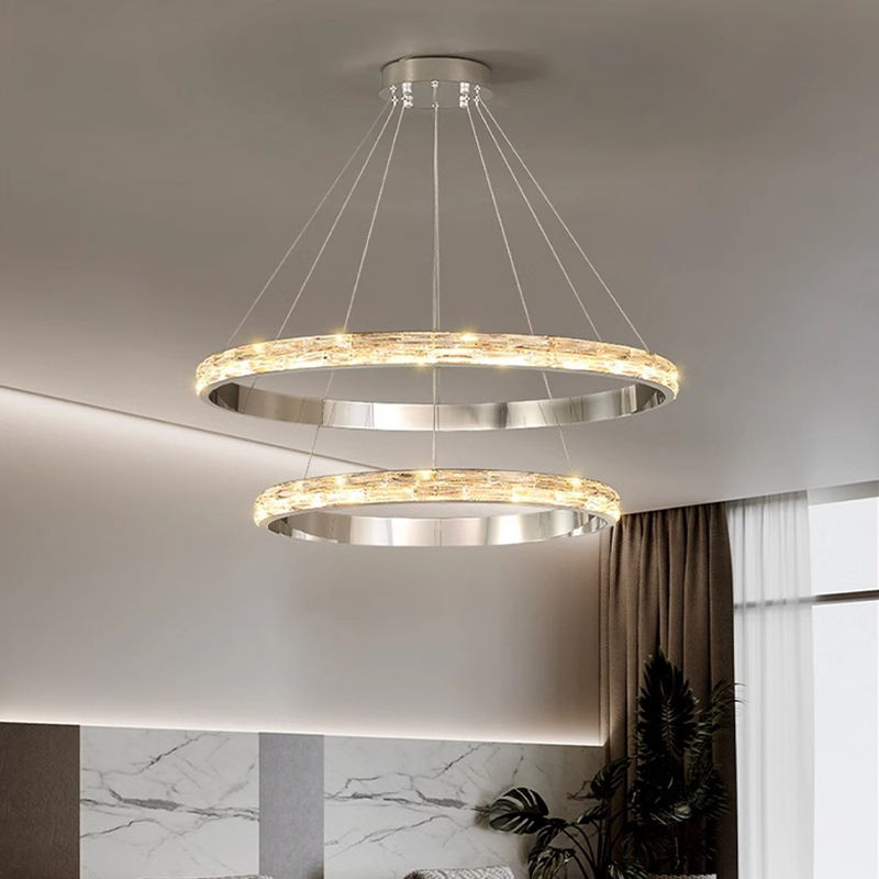 Aria Ritz Silver Ring Light LED