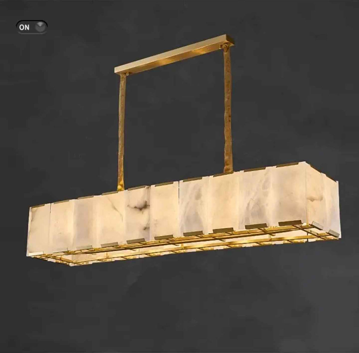 Acob Spanish Marble Gold Chandelier
