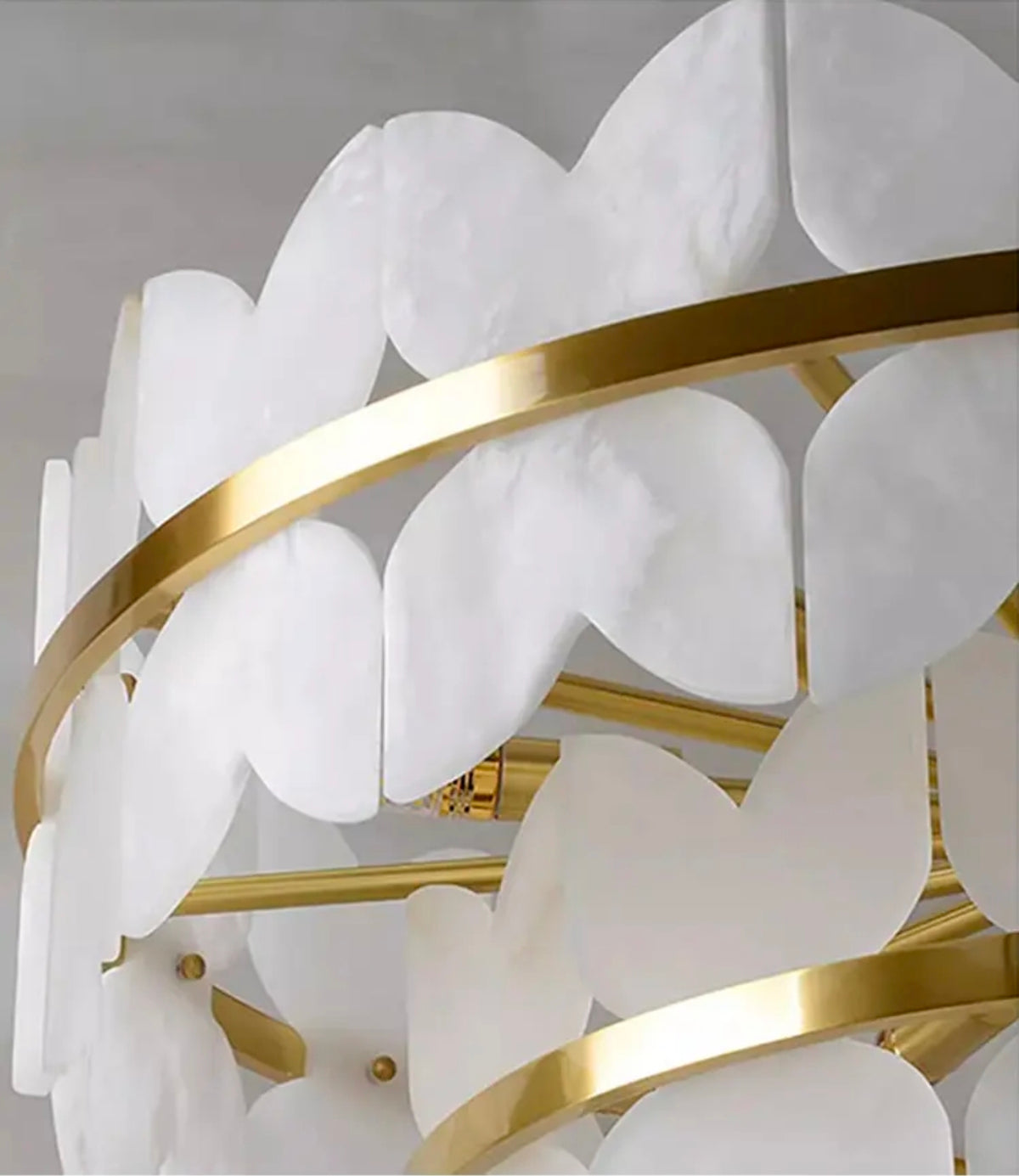 Boto Arelene Marble Brass Chandelier