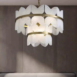 Boto Arelene Marble Brass Chandelier