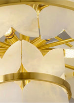 Boto Arelene Marble Brass Chandelier