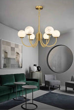 Buchholtz Coblitz Copper Marble Chandelier