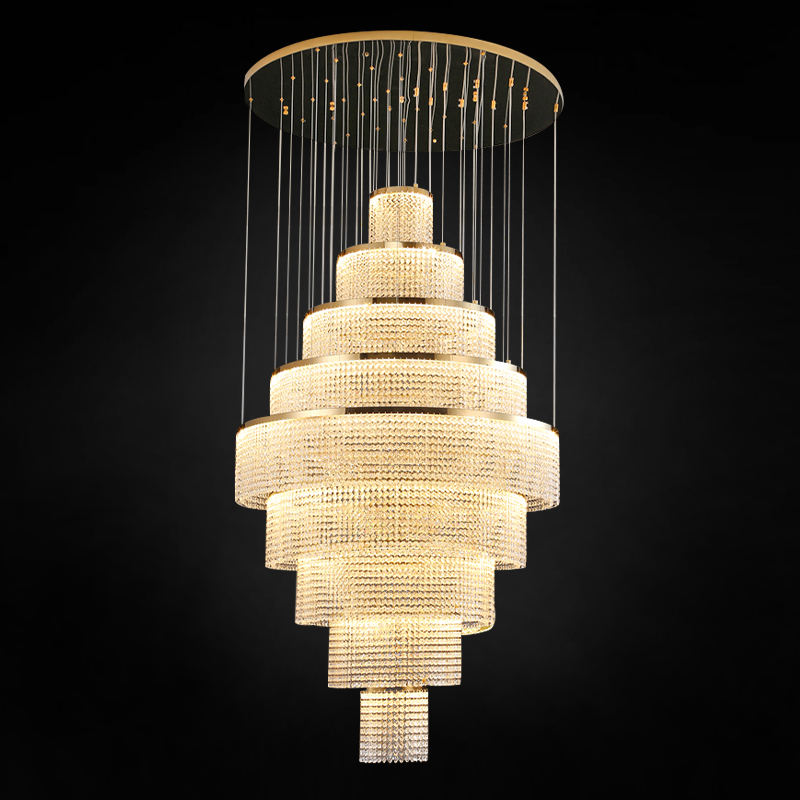 Aayan Allysha Gold Crystal Chandelier