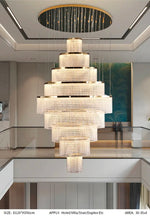 Aayan Allysha Gold Crystal Chandelier