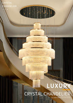 Aayan Allysha Gold Crystal Chandelier