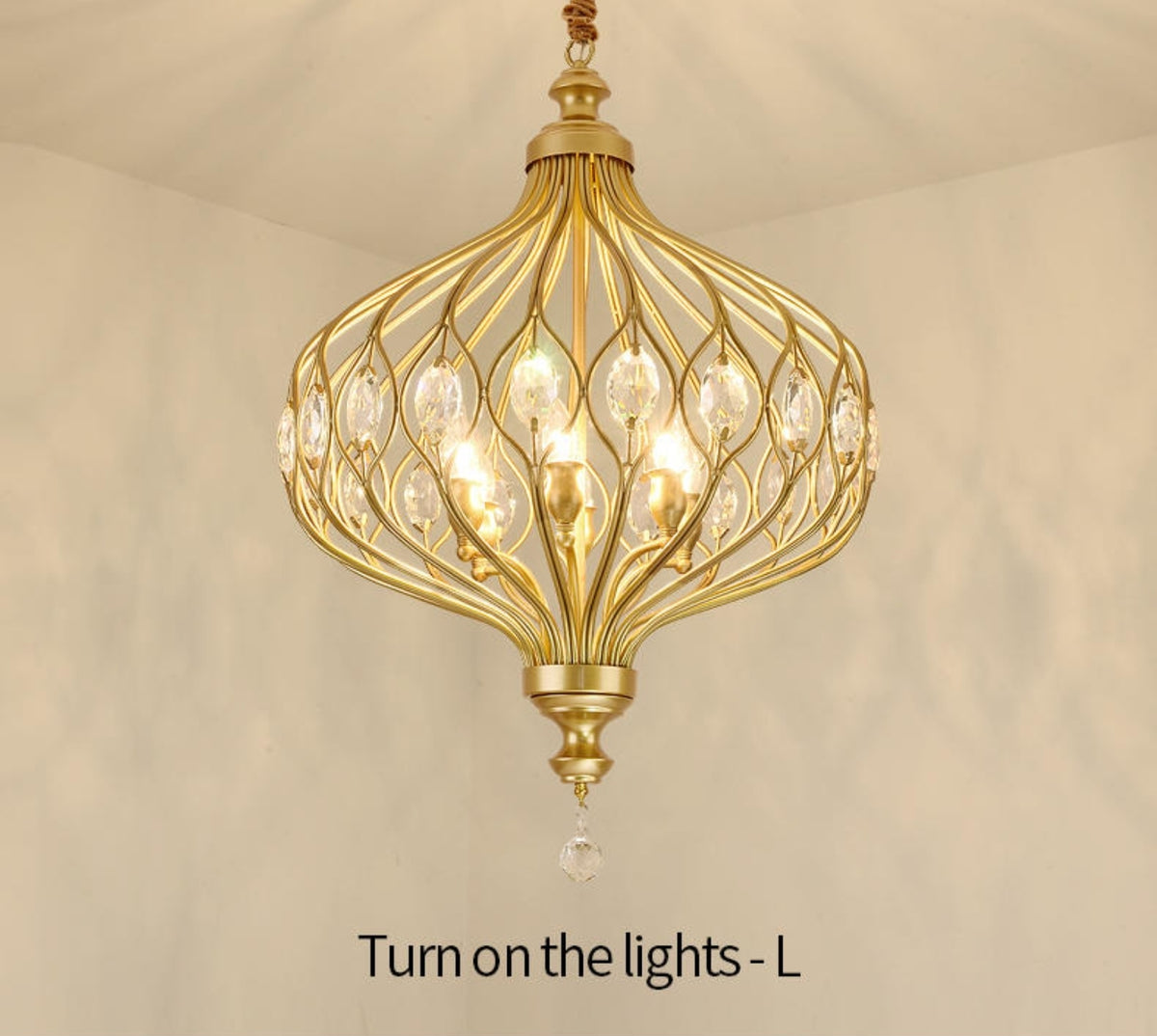 Tryston Pendant Light-Gold/Black