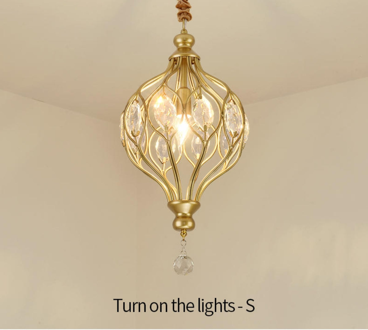 Tryston Pendant Light-Gold/Black