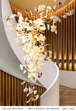 Ammanda Ambyr Ceramic Chandelier- 5 Shapes
