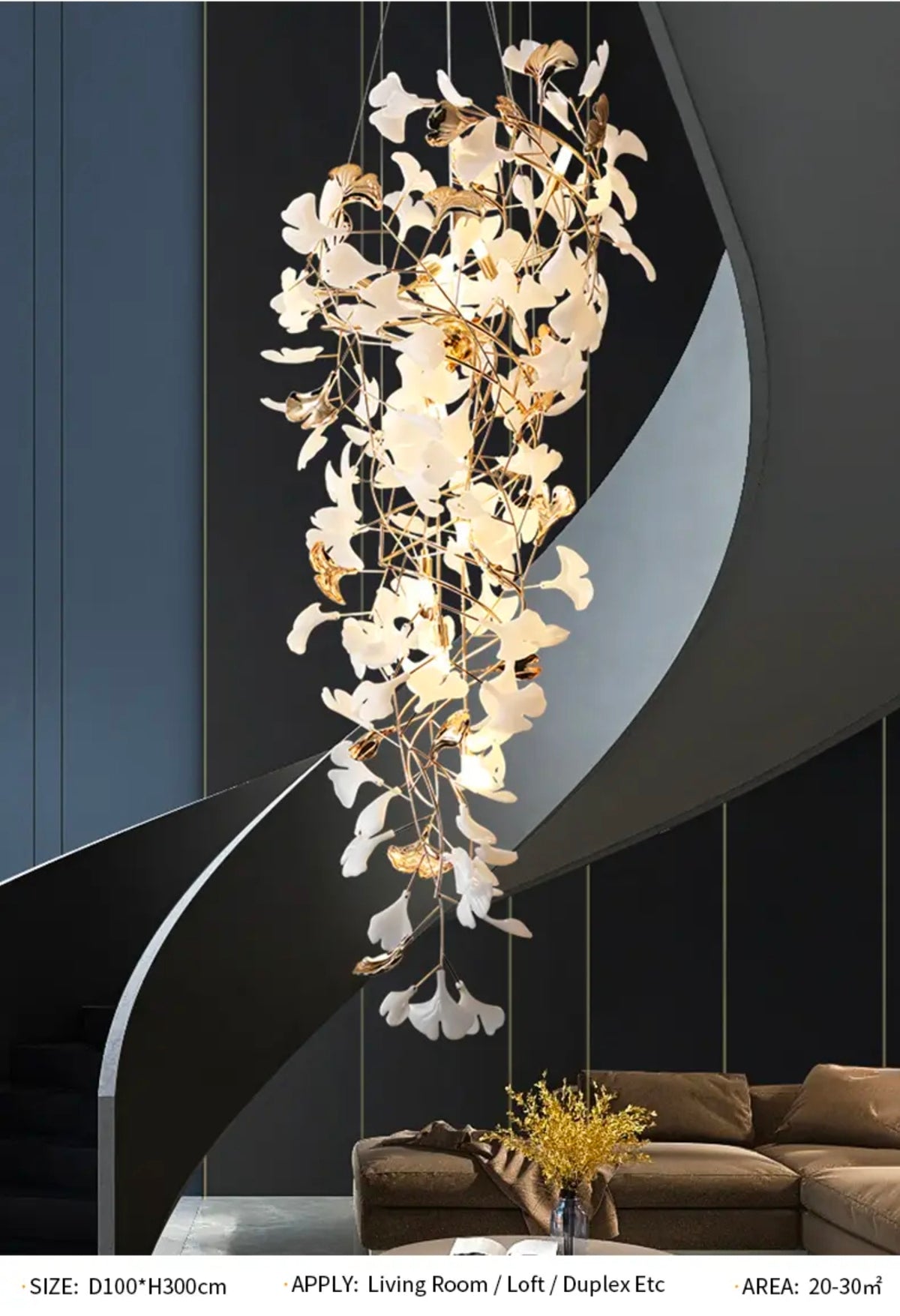 Ammanda Ambyr Ceramic Chandelier- 5 Shapes