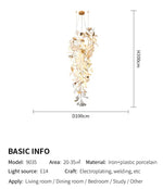 Ammanda Ambyr Ceramic Chandelier- 5 Shapes