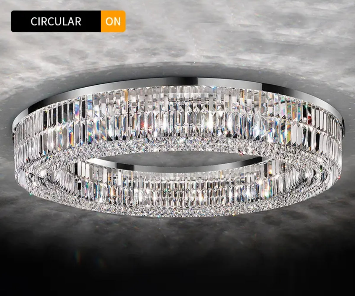 Charlie Salas Silver Ceiling Chandelier