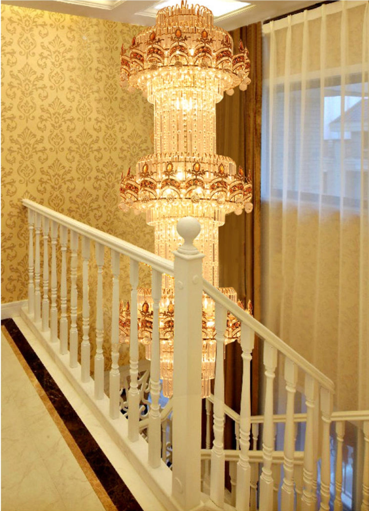 Large Premium Luciole Crystal Chandelier - Reflect Lighting
