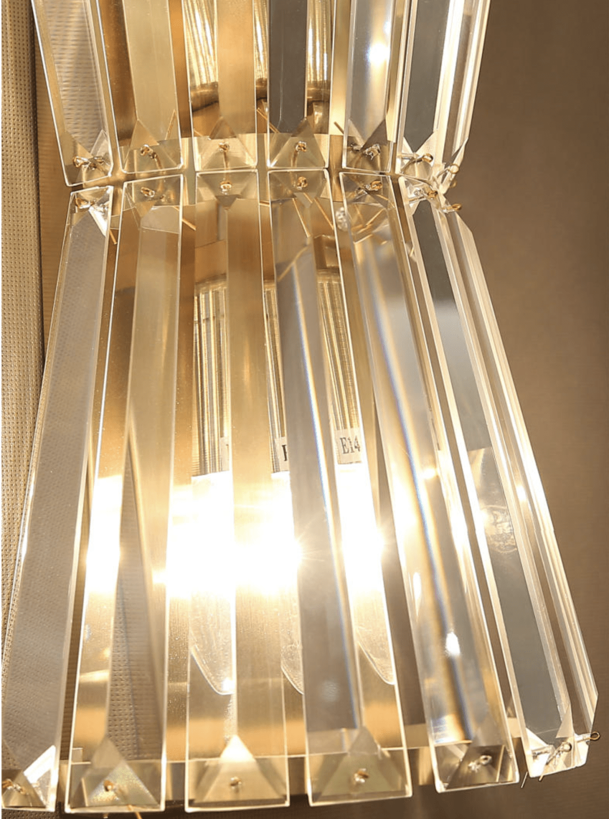 Kacey Rainer Gold Crystal Wall Lamp - Reflect Lighting